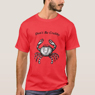 Editable Funny Vintage Crab T-Shirt
