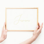 Editable Gold Calligraphy Text | Names Foil Prints<br><div class="desc">Editable Gold Calligraphy Text | Names Foil Prints</div>