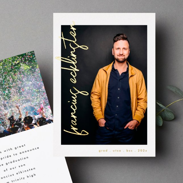 Editable Gold Names Photo University Graduation (Creator Uploaded)