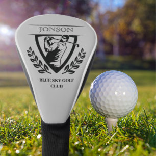 Editable Golf Player Name with Club Name Head Cover