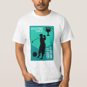Editable Golfers Birthday Gift T-Shirt