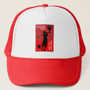 Editable Golfers Birthday Gift Trucker Hat