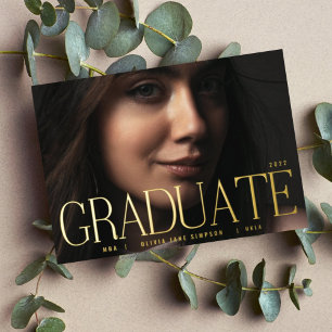 editable Grad Photo Foil