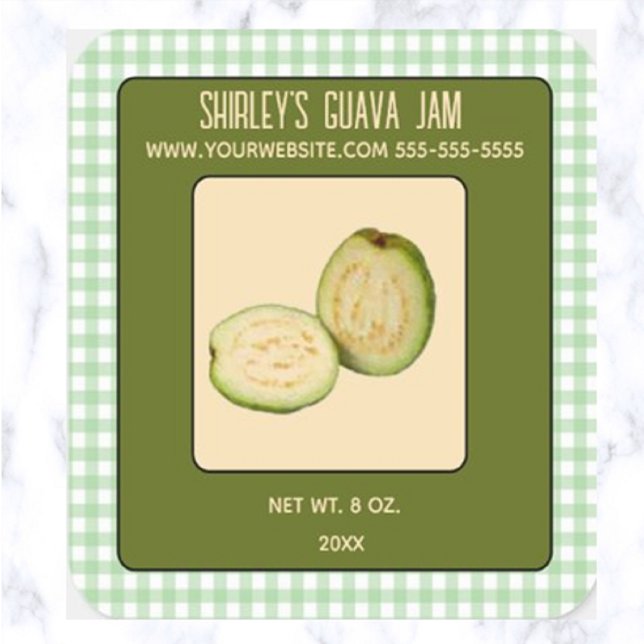 Editable Guava Jam Square Sticker (Creator Uploaded)