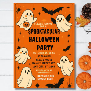 Editable Halloween Birthday Invitation, Halloween Invitation