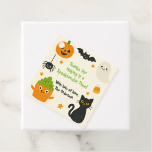 Editable Halloween – Little Monster Bash -  Favour Tags