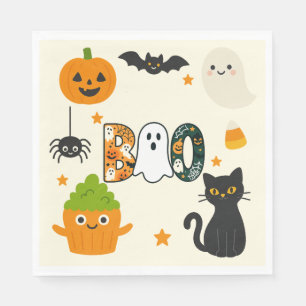 Editable Halloween – Little Monster Bash -  Napkin