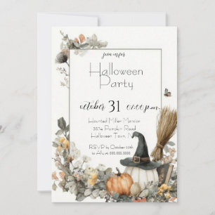 Editable Halloween Party Invitation