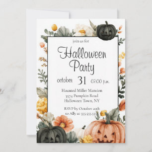 Editable Halloween Party Invitation