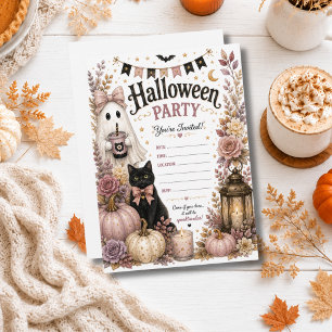 Editable Halloween Party Invitation