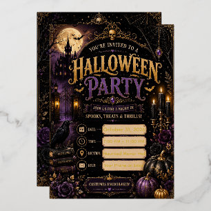 🎃 Editable Halloween Party Invitation 2026 Spoo