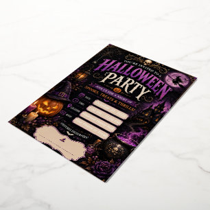 Editable Halloween Party Invitation 2026 Spooky