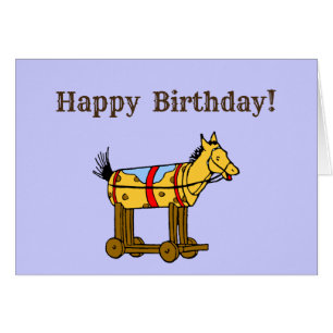 Editable Happy Birthday Vintage Toy Card