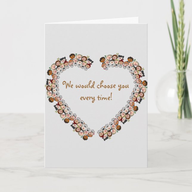 Editable Heart of Kids Adoption Finalised Card (Front)