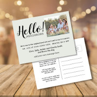 Editable "Hello Neighbour" Postcard | New Address,