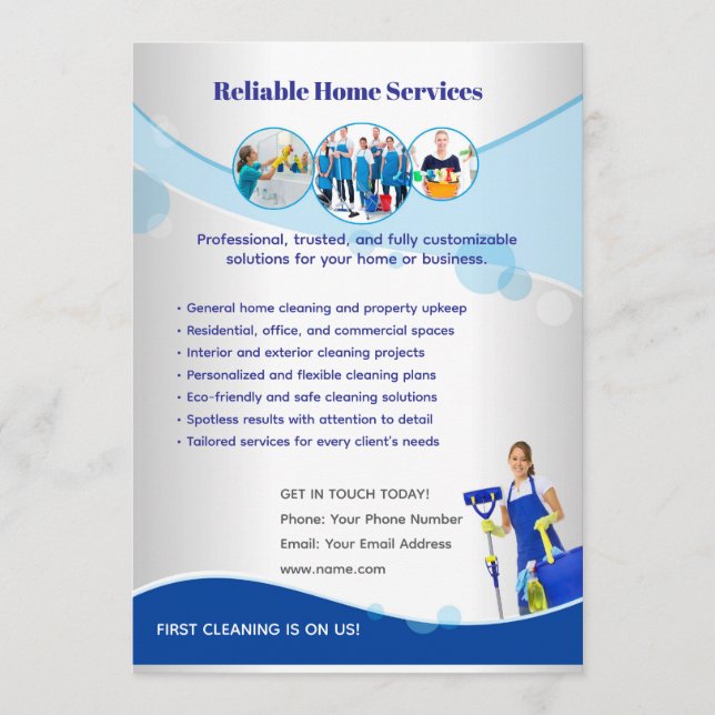 Editable Home Services Flyer Template (Front)