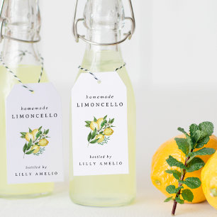 Editable Homemade Limoncello Favor Tag