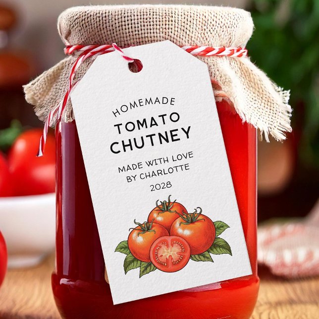Editable homemade tomato chutney label (Creator Uploaded)