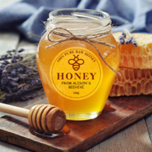 Editable Honey Apiary Label Sticker