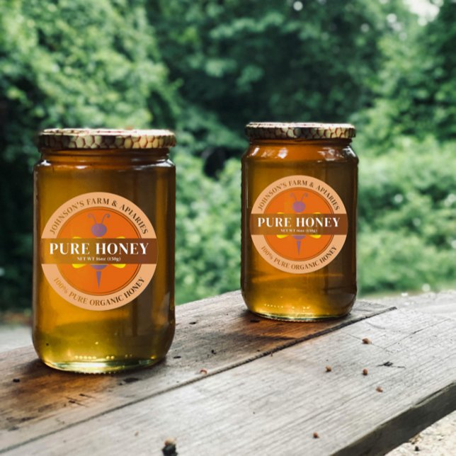 Editable Honey Custom Label Sticker (Creator Uploaded)
