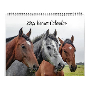 Editable Horses Calendar