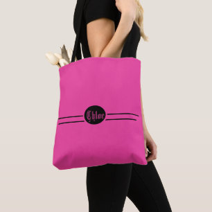 Editable Hot Pink Tote Bag
