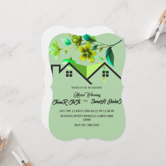Editable House Warming Invitation, House Warming P Invitation
