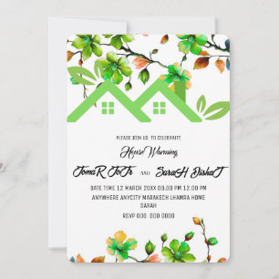 Editable House Warming Invitation, House Warming P Invitation