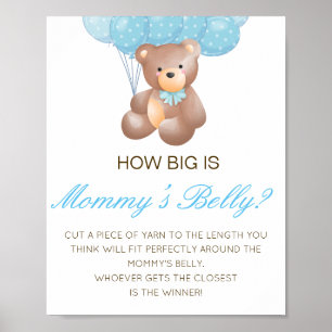 Editable How Big is Mummy's Belly Game Poster