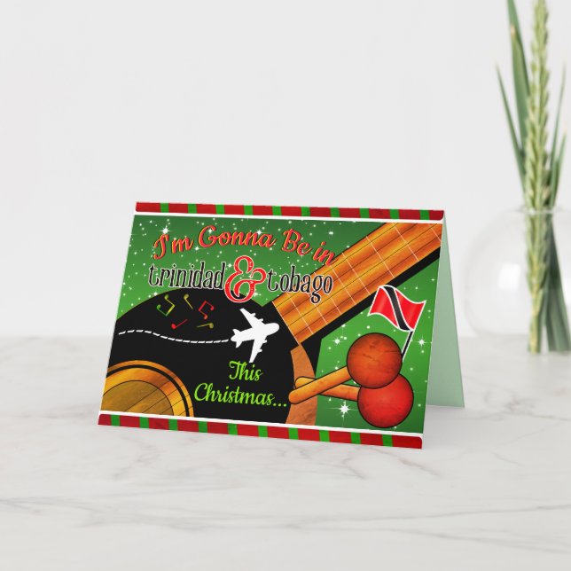 Editable - I'm Gonna be in Trinidad and Tobago Card (Front)