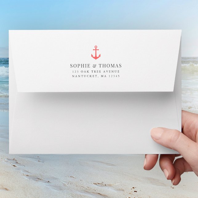 Editable Inside & Anchor Colours Return Address Envelope (Creator Uploaded)