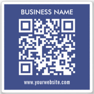 Editable (instantly generated) QR code   Navy Blue