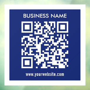Editable (instantly generated) QR code   Navy Blue