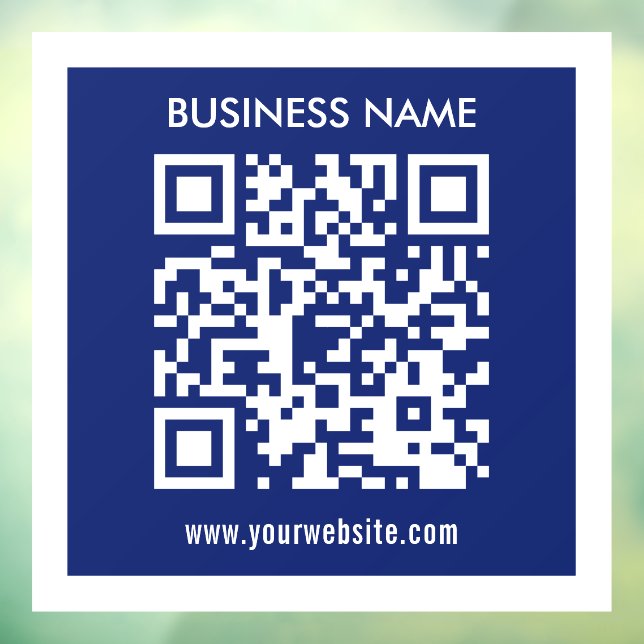 Editable (instantly generated) QR code | Navy Blue (Sheet 3)
