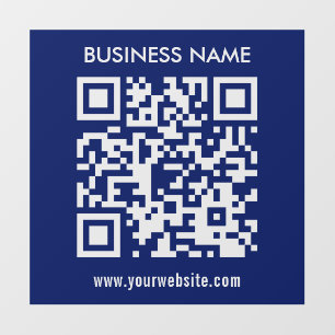 Editable (instantly generated) QR code Navy Blue