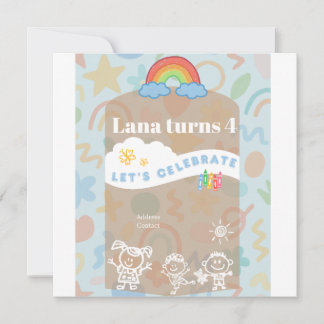 Editable Kid's flyer! Cute and aesthetic Card