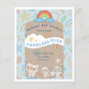 Editable Kid's flyer! Cute and aesthetic Flyer