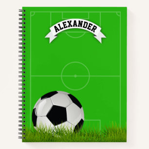 Editable Kids Name Soccer Notebook