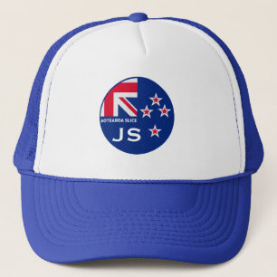 Editable Kiwi New Zealander Golfing Trucker Hat