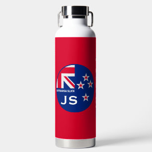 Editable Kiwi New Zealander Golfing Water Bottle
