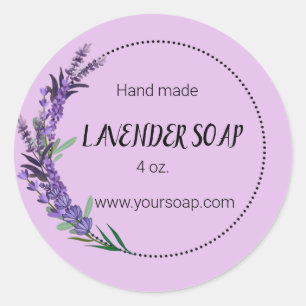 Editable Lavender Soap Label