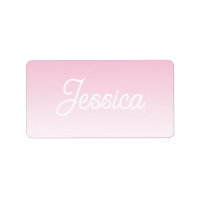 (Editable) Light Pink Color Ombre & Your Text