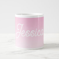 (Editable) Light Pink Colour Ombre & Your Text