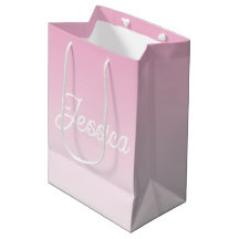 (Editable) Light Pink Colour Ombre & Your Text