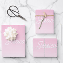 (Editable) Light Pink Colour Ombre & Your Text