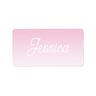 (Editable) Light Purple Color Ombre & Your Text Label