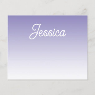 (Editable) Light Purple Colour Ombre & Your Text