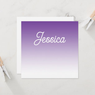(Editable) Light Purple Colour Ombre & Your Text Invitation