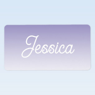 (Editable) Light Purple Colour Ombre & Your Text Label