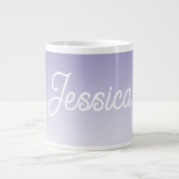 (Editable) Light Purple Colour Ombre & Your Text